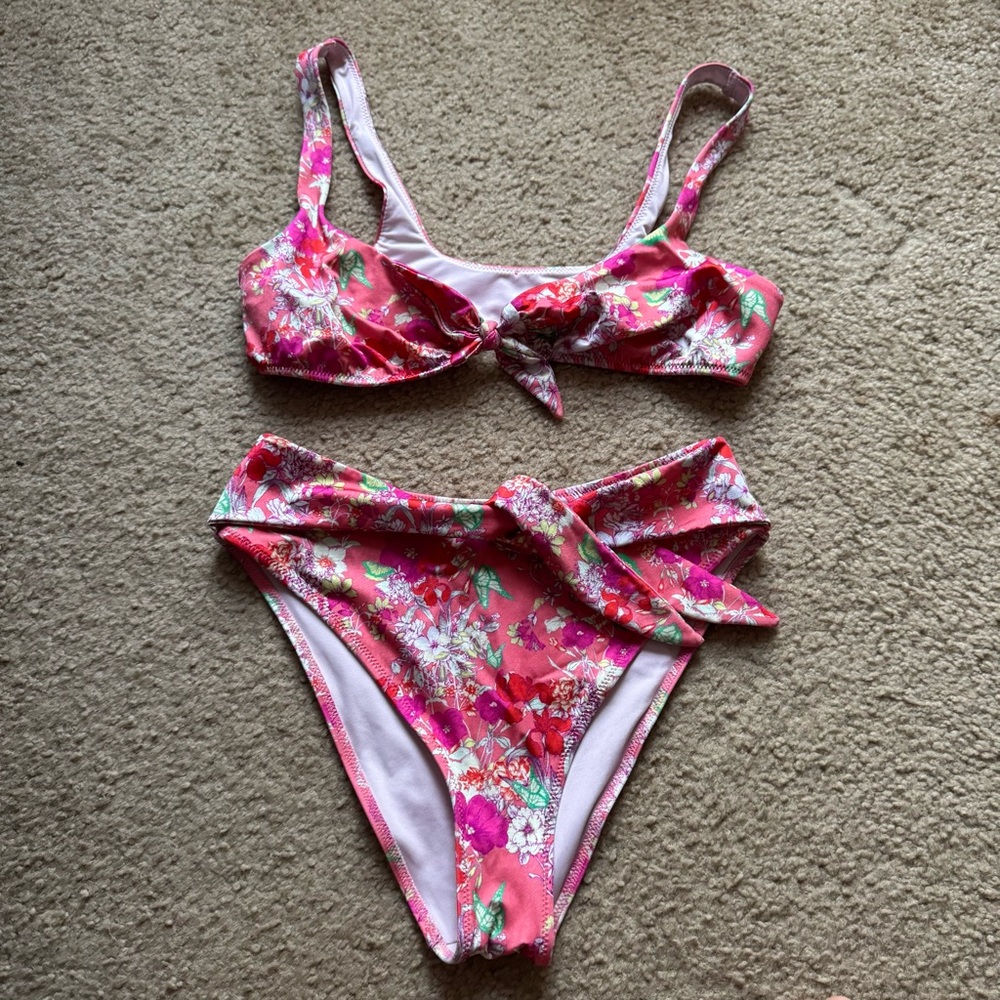 Victoria's Secret Pink Floral Bikini Set S